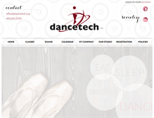 Tablet Screenshot of dancetech.org